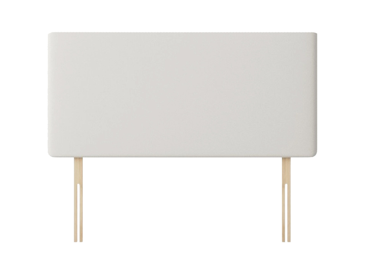 Victoria Headboard Plain Leather 20 inch White
