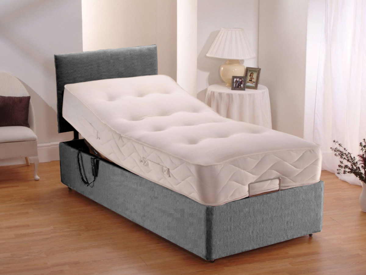 Durham Heavy Duty double electric beds & mattresses User Weight up to 25 Stone Charcoal