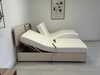 electric beds for seniors with Reflex Foam Mattress and Headboard in Cream Dual Electric bed