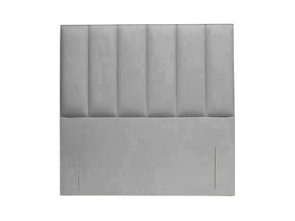 Colchester Vertical Headboard Stripe Faux Leather Floor Standing