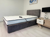 Adjustapocket Adjustable Beds and Mattresses Pocket Spring With Headboard Steel Grey