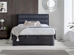 Kaydian Kirkby Ottoman Bed with Storage and Headboard Marbella Grey