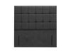 Milan Headboard Cubed Floor Stand Chenille Black