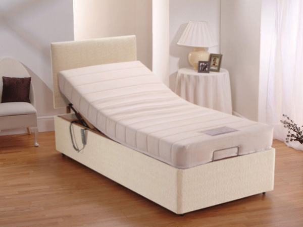 Antonio mobility beds with Reflex Foam Mattress and Headboard Cream