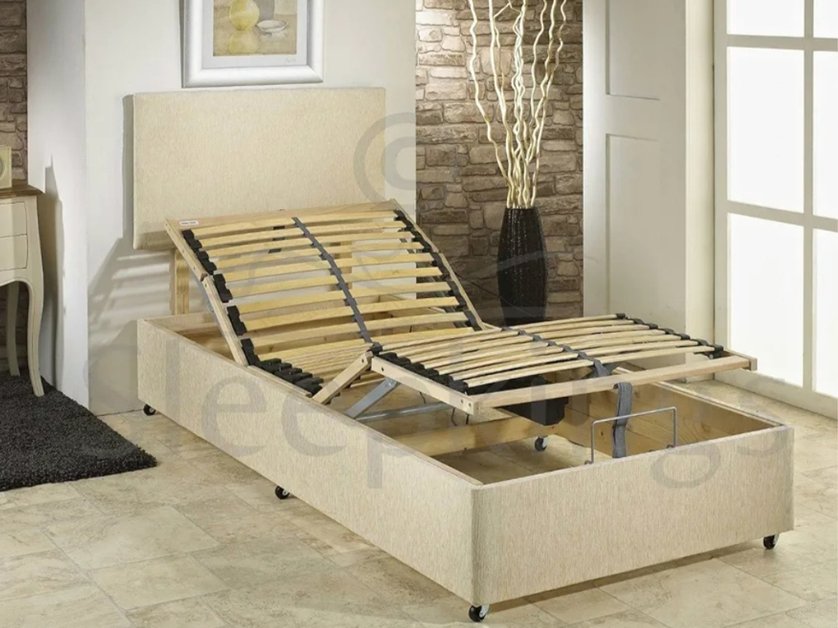 Restwell Electric Beds for Elderly Chenille With Headboard
