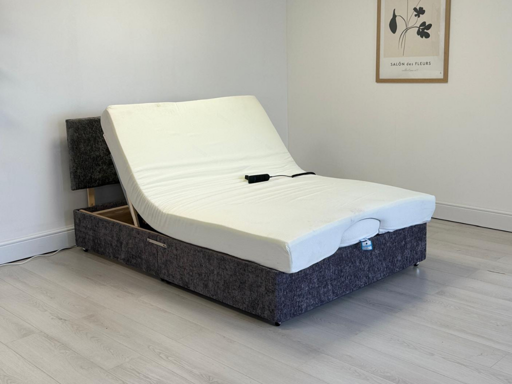 Restwell Heavy Duty Electric Adjustable Bed with Memory Foam Mattress User Weight up to 25 Stone 