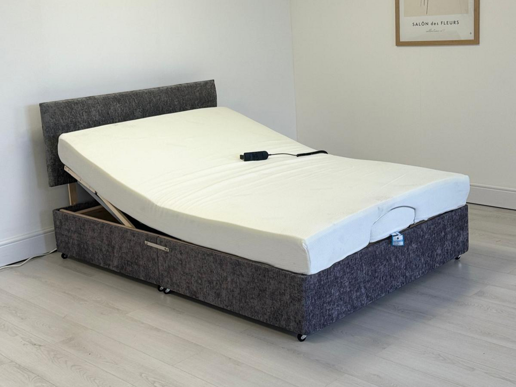 Restwell Heavy Duty Electric Adjustable Bed with Memory Foam Mattress User Weight up to 25 Stone 