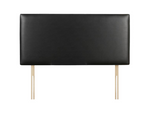 Victoria Headboard Plain Leather 20 inch Black
