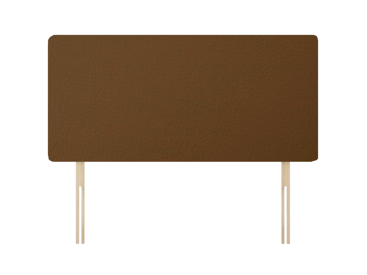 Victoria Headboard Plain Leather 20 inch Brown
