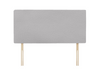 Victoria Headboard Plain Leather 20 inch Charcoal Grey