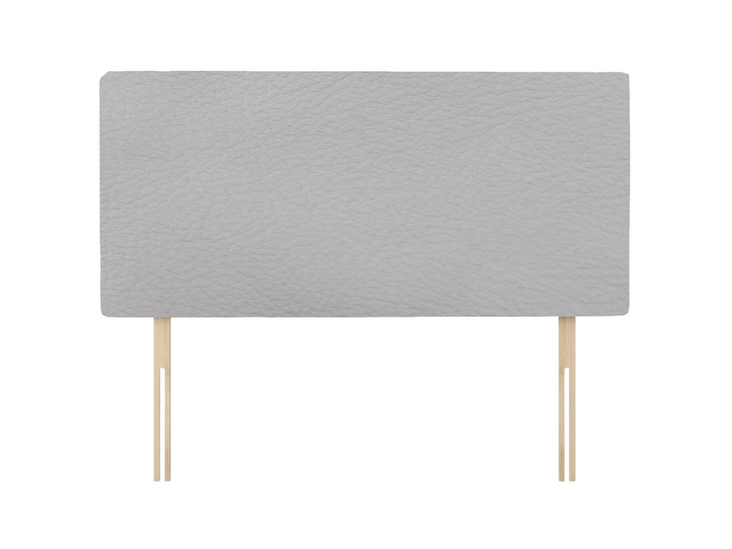 Victoria Headboard Plain Leather 20 inch Charcoal Grey