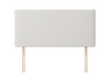 Victoria Headboard Plain Leather 20 inch White