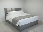 Clifton Ultimo Heavy Duty mobility beds and mattresses Steel Grey leather