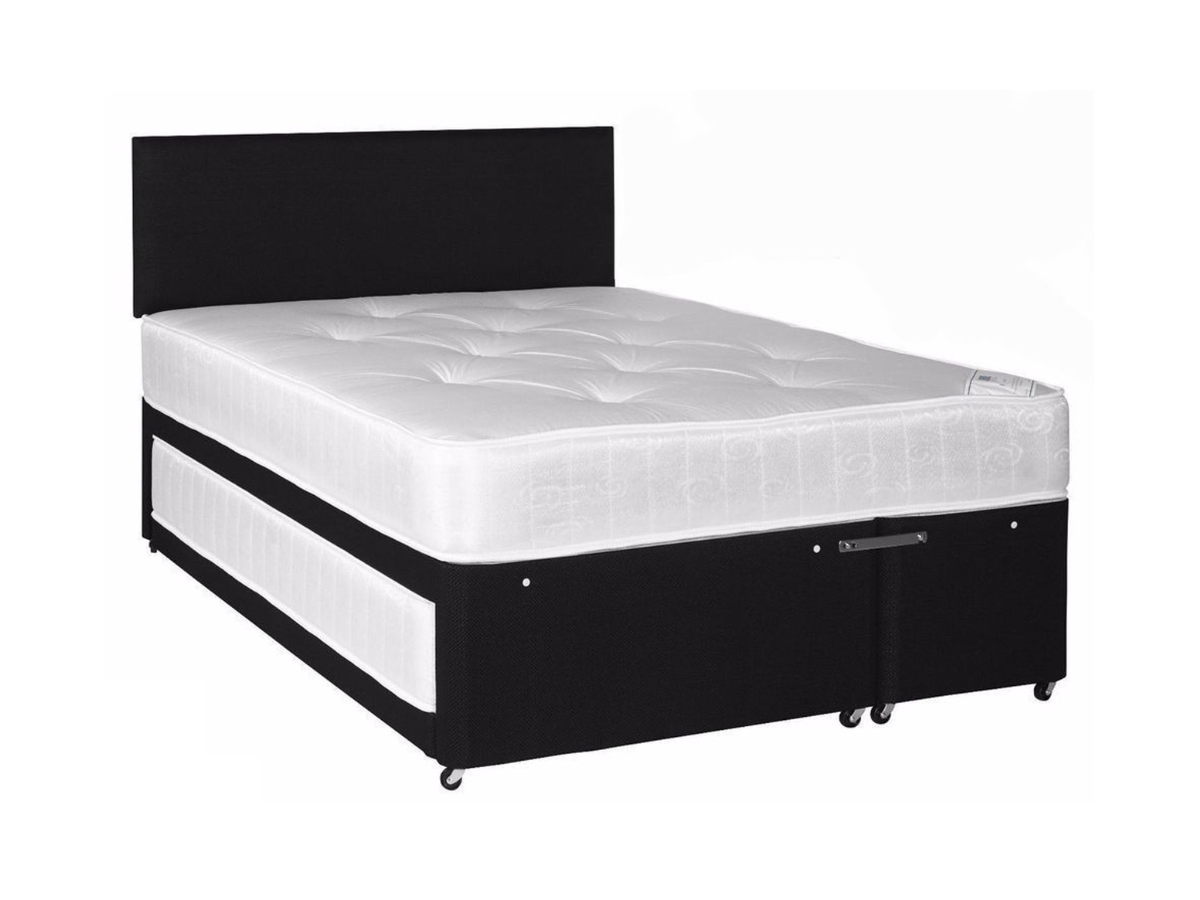 Black trundle bed with storage deals
