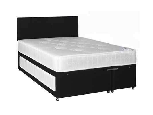 Windsor Guest Bed Pull Out Trundle with Mattresses Black