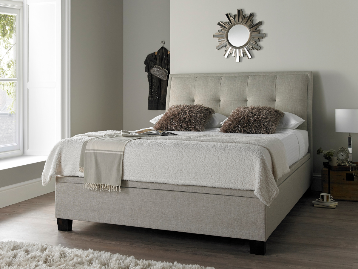 Oatmeal headboard deals