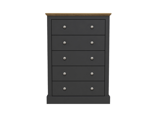 Black five drawer chest deals
