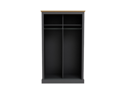 Devonshire Wardrobe with Sliding Two Doors and Mirror