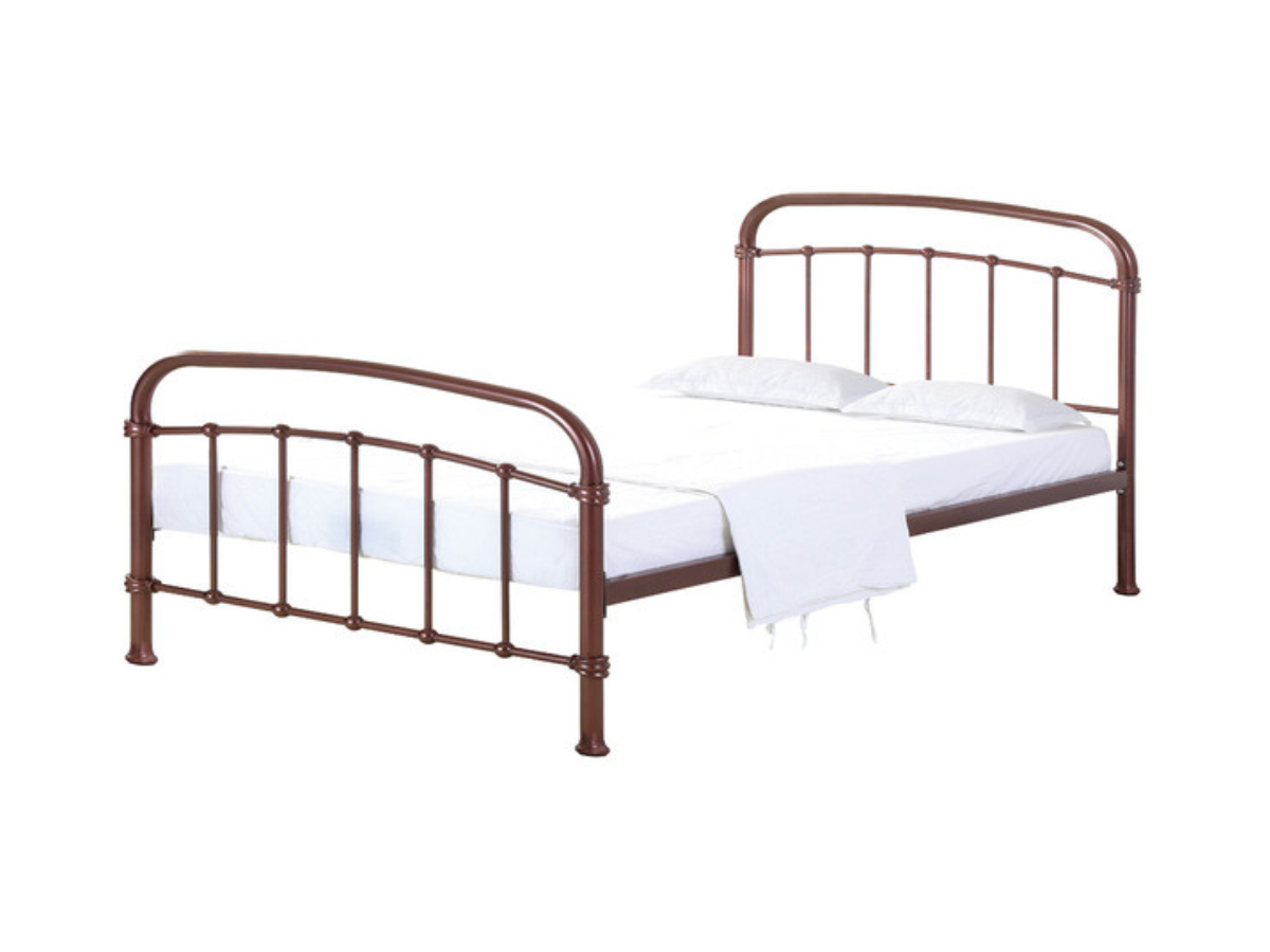 Halston Metal Bed Frame in Black and Copper