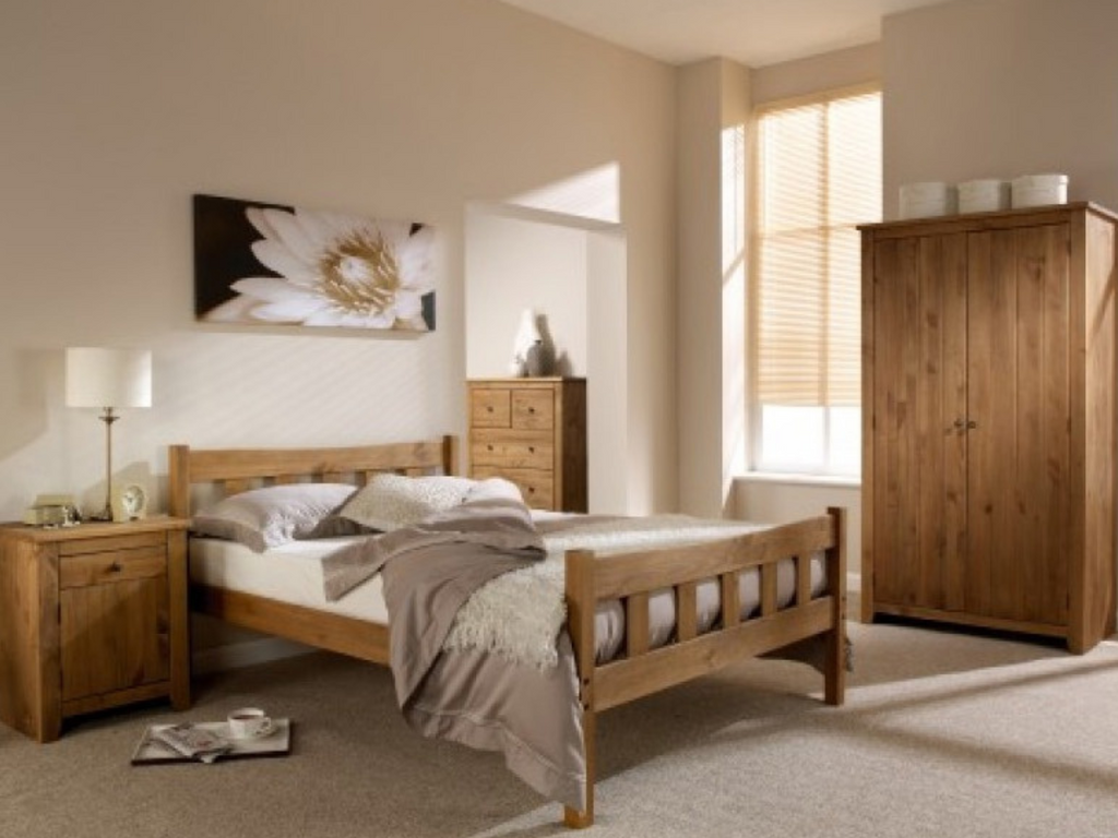 Havana Solid Wooden Pine Bed Frame