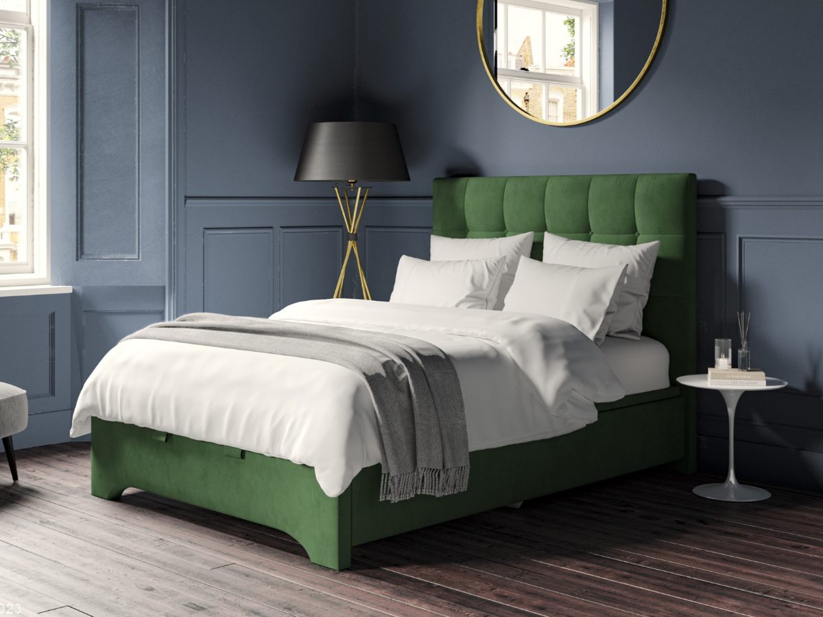 Langley Ottoman Storage Bed Frame Headboard Sleepkings Sleep