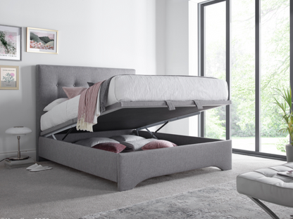 Langley Ottoman Bed Frame with Storage and Matching Headboard Fabric