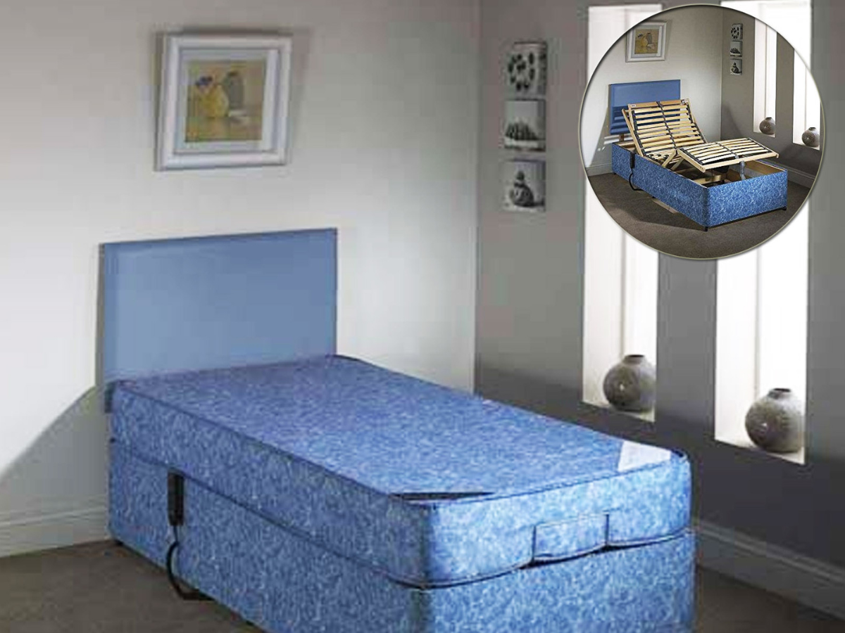 Middleton 3ft Single Electric Adjustable Bed Set with Mattress and Waterproof Cover