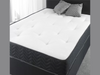 Werchter Divan Bed Set Black with Semi Orthopedic Coil Spring Mattress and Headboard